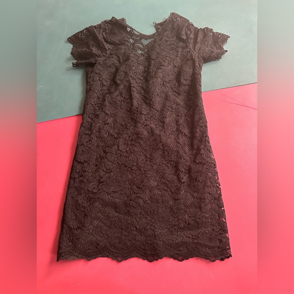 J Crew jcrew Black Lace Dress Size 2